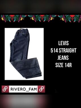 LEVIS 514 STRAIGHT JEANS |  SIZE 14R